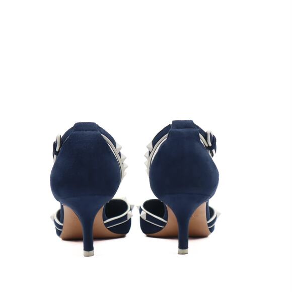 Valentino Suede Rockstud D'Orsay Pump Size 40 - Picture 4 of 13